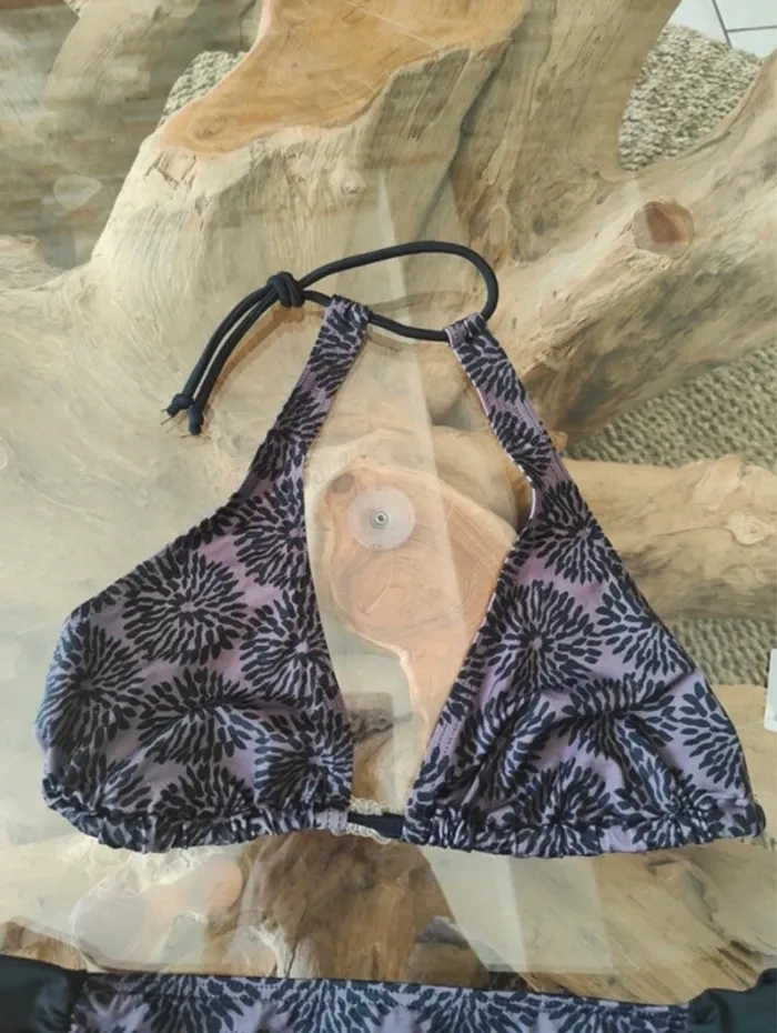 Maillot de bain 2 pièces Livia Monte Carlo noir violet - photo numéro 2