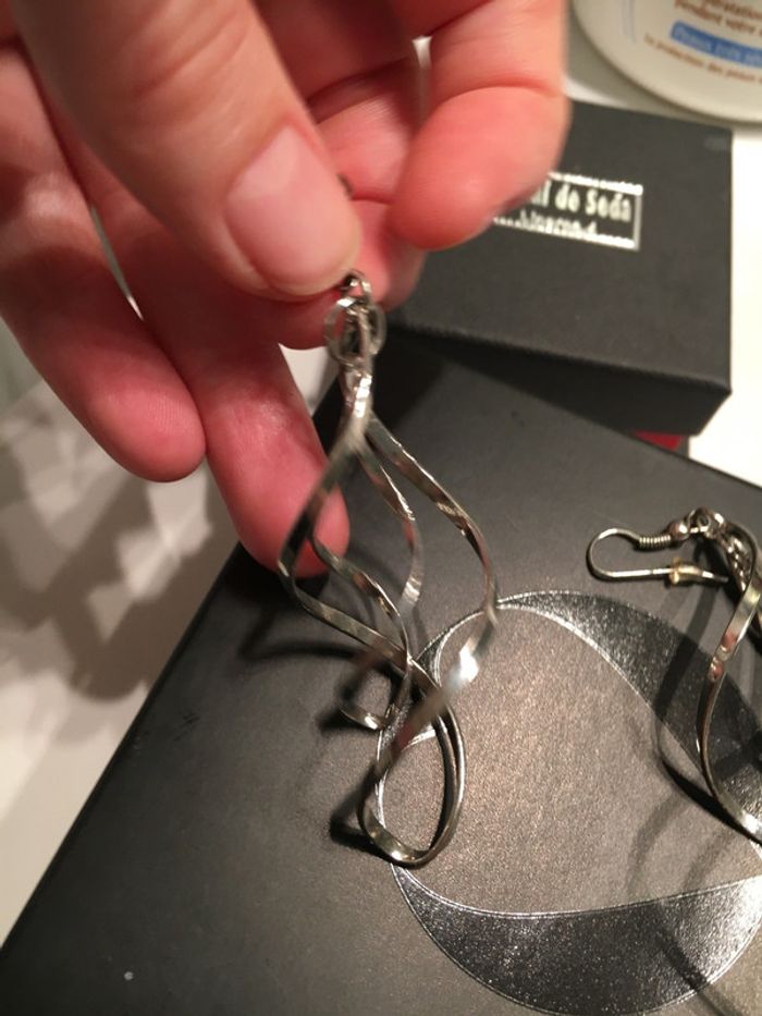 Boucle d oreilles argent - photo numéro 3
