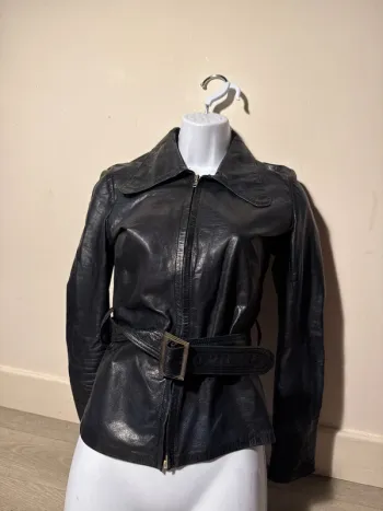 Veste en cuir vintage peter Robinson