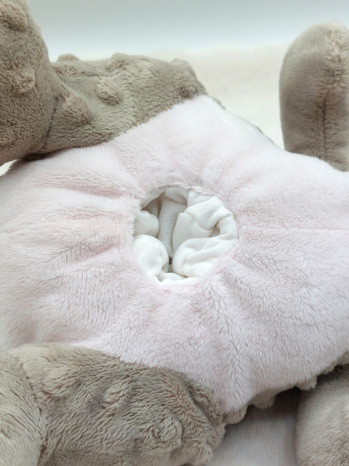 Doudou NOUKIE’S peluche dragon Victoria gris rose mauve 2011 27 cm pas hochet ! - photo numéro 7