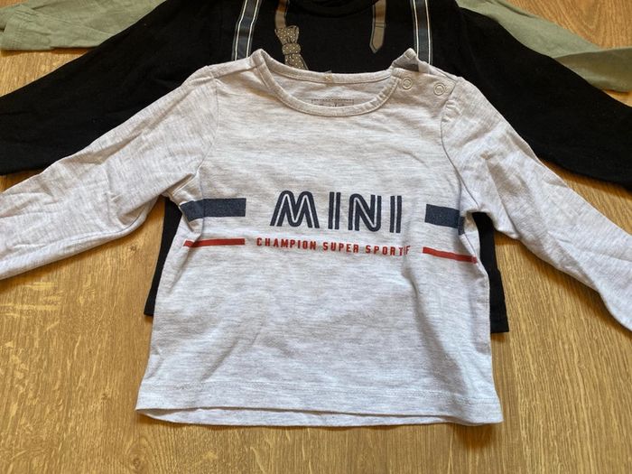 Lot t-shirt manches longues 12 mois - photo numéro 4