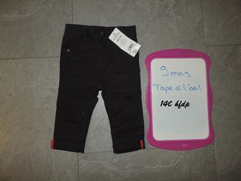 jeans tape à l'oeil taille 9 mois neuf