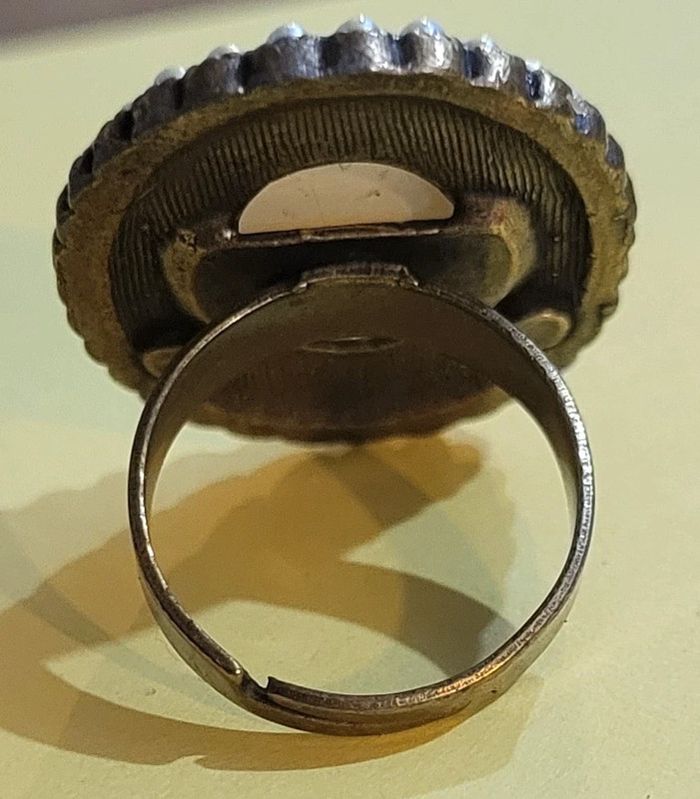 Bague ajustable perle et nacré Nouméa Neuve - photo numéro 2