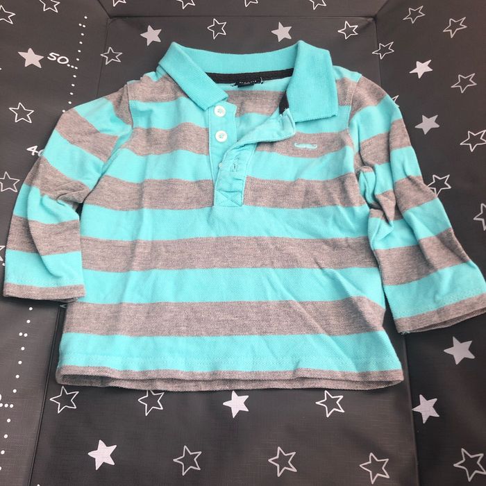 Polo manches longues Kiabi, 12 mois