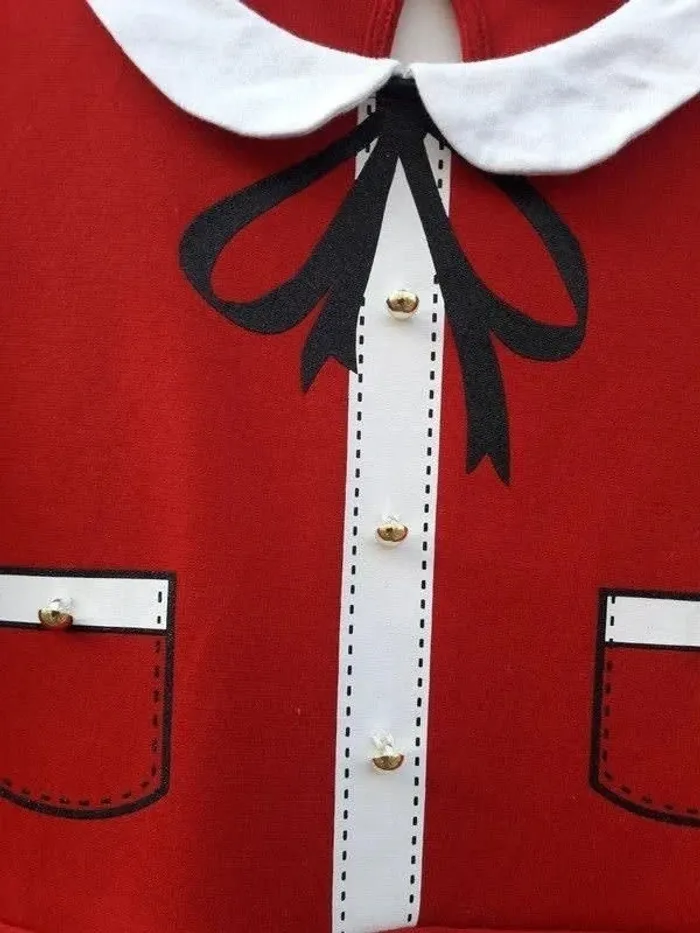 Tenue de soirée fille - Robe rouge taille 8/10 ans - H&M - photo numéro 2