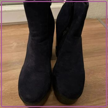 Bottines bleu 37 en très bon état