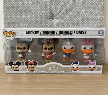 Coffret 4 Pop Figurines Disney "Mickey, Minnie, Donald et Daisy"