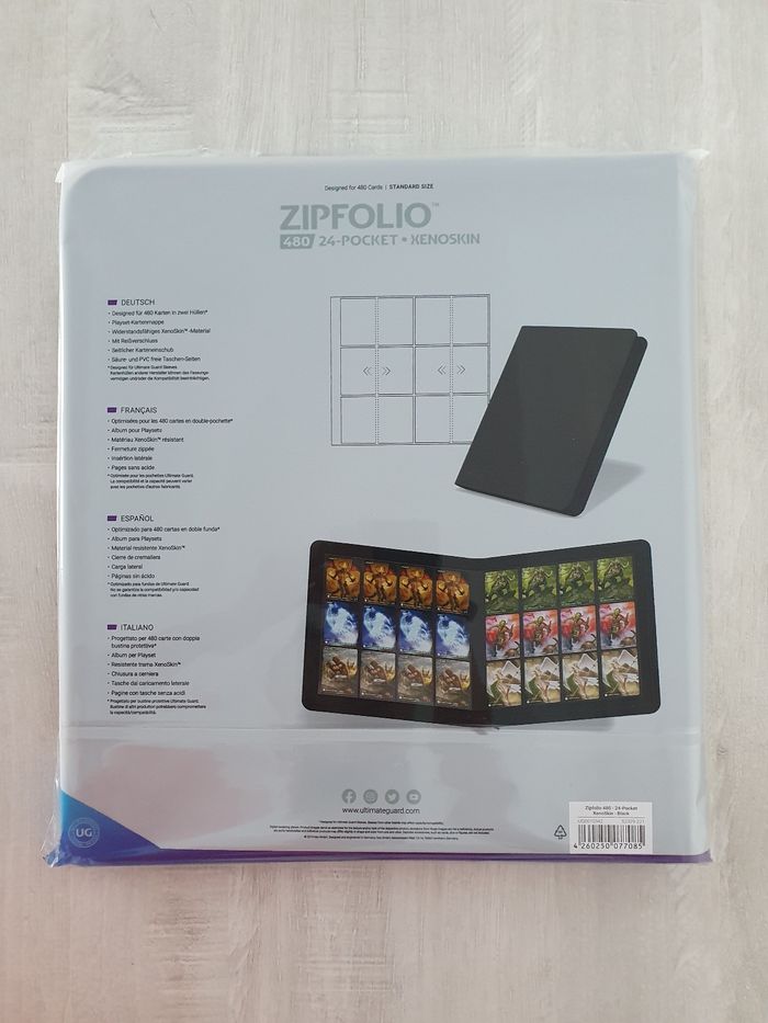 Portfolio Ultimate Guard Zipfolio Xenoskin 480 Noir - photo numéro 2
