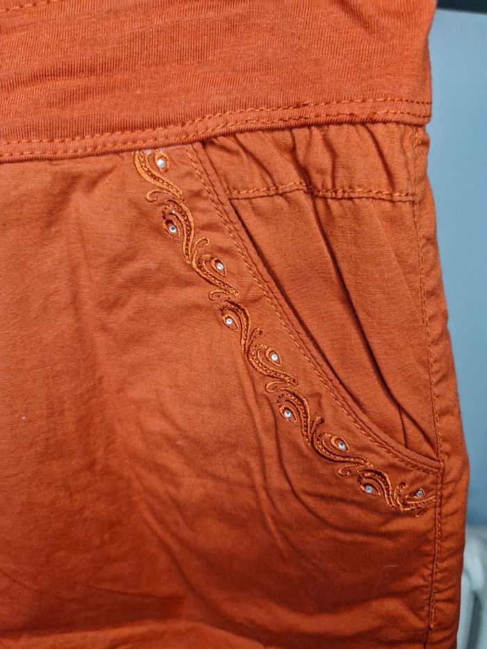Bermuda orange rouille taille 44 - photo numéro 2