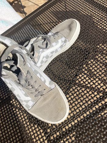 Vans originales 33  gris, blanc, damiers