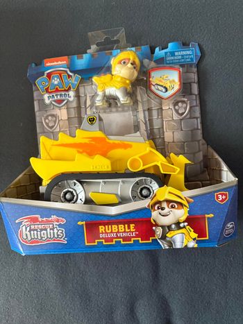 Vehicule + Figurine Rubble Rescue Knights La Pat' Patrouille - La Pat' Patrouille