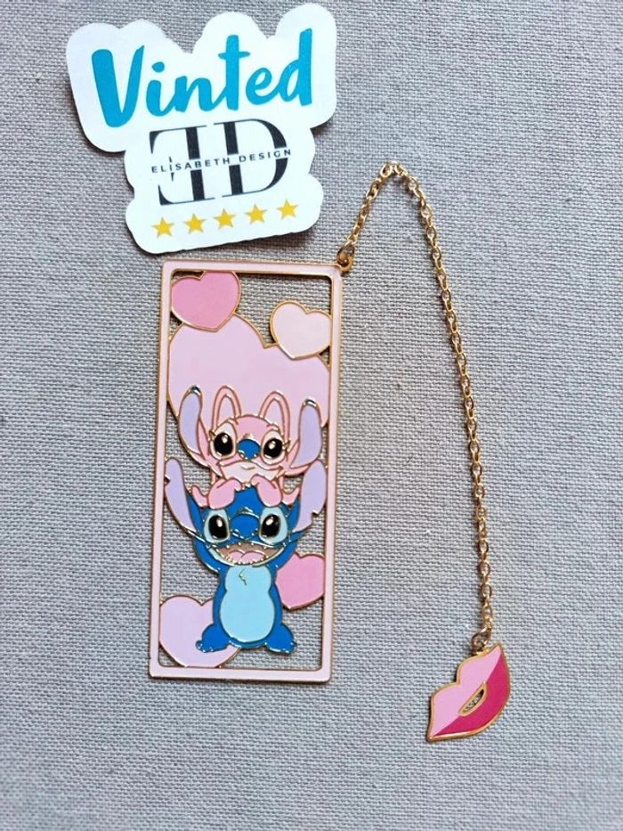 Marque page doré Stitch