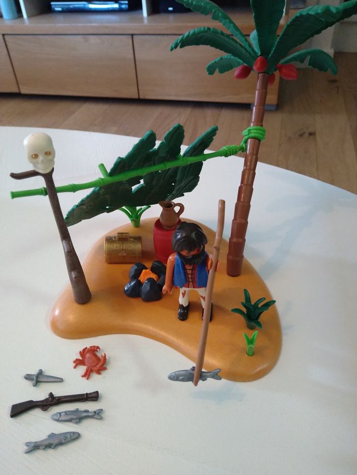 Lot Playmobils : île déserte, western, chevaliers, quad