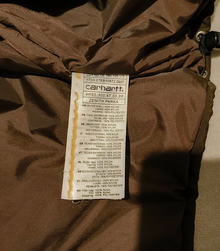 Parka Carhartt authentique marron – Taille S – Très bon état - photo numéro 10