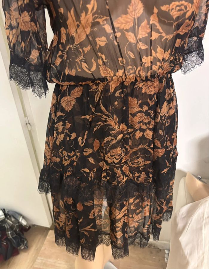 Robe d’été neuve The Kooples noire et marron - Taille 1 - photo numéro 10