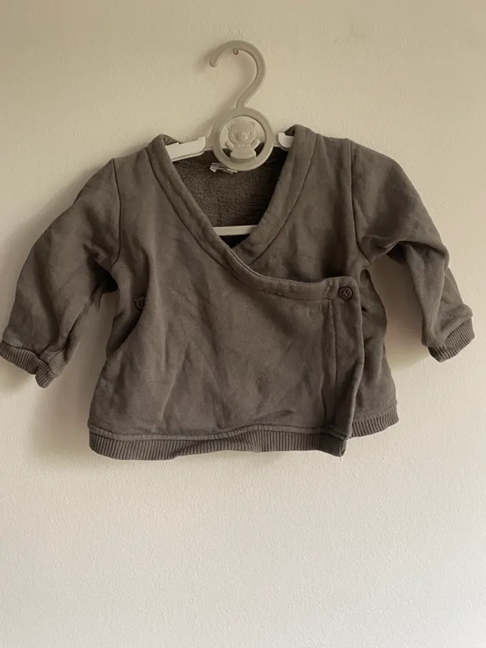 Gilet cache cœur 12 mois Bout'chou
