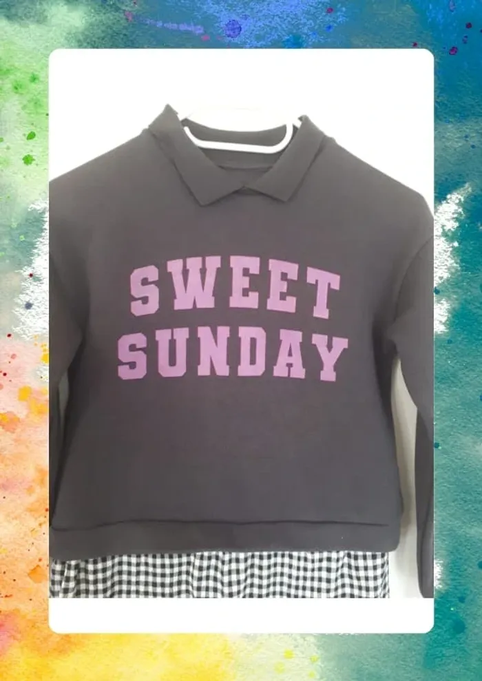 Robe sweat 2 en 1 imprimée - photo numéro 2