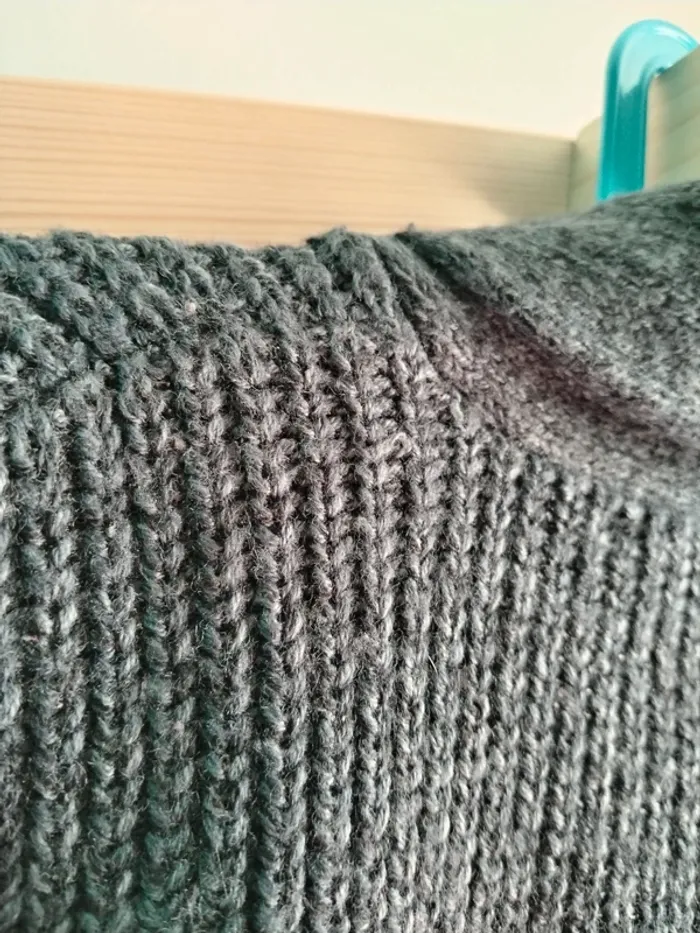 Gilet boutonné maille gris bleu George 6 ans - photo numéro 5