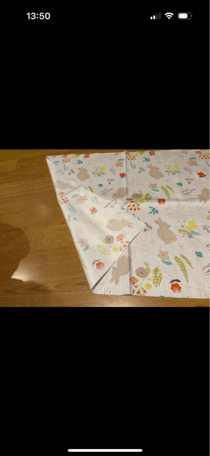 Morceau de tissu lapin 56*45cm neuf - photo numéro 4