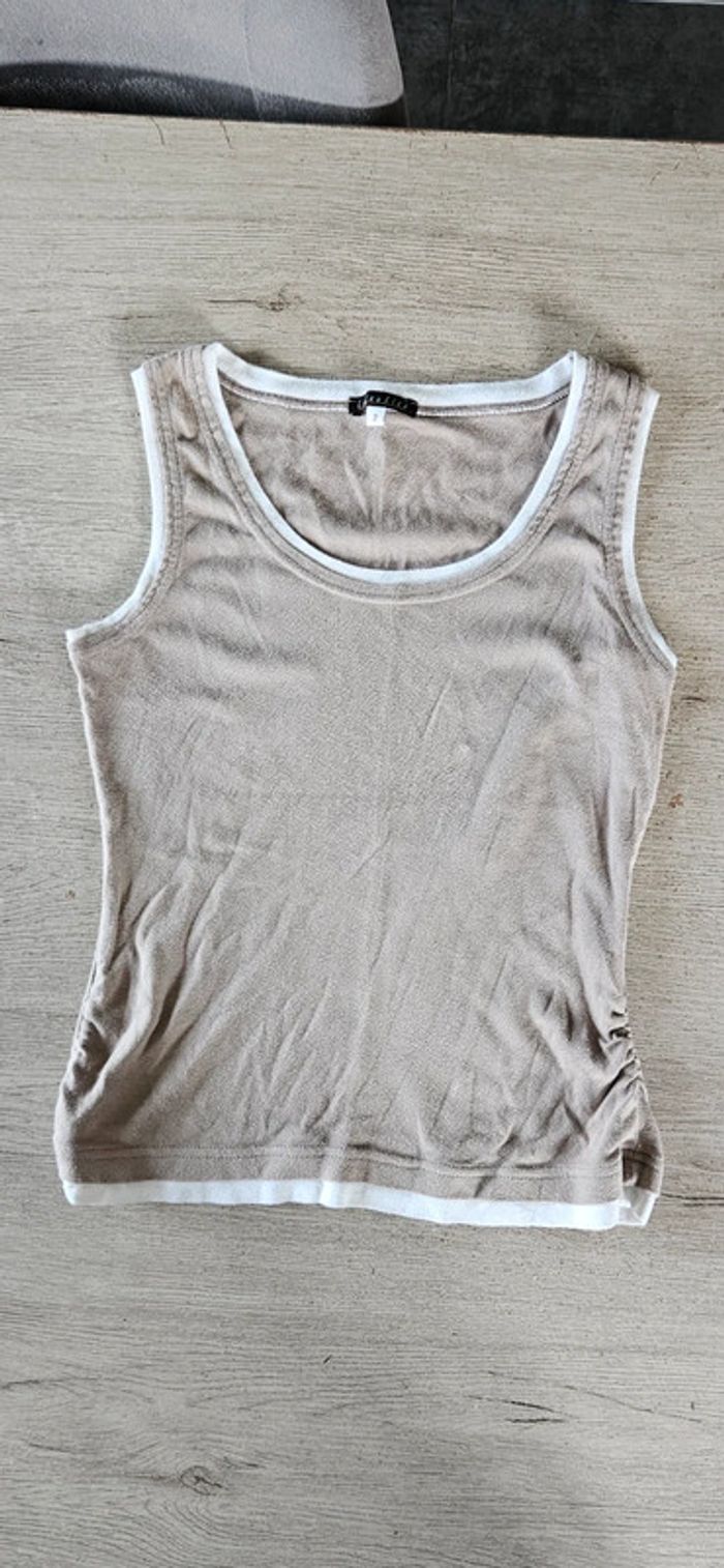Débardeur beige et blanc Lola & Liza, taille 2 (38/40) - photo numéro 2