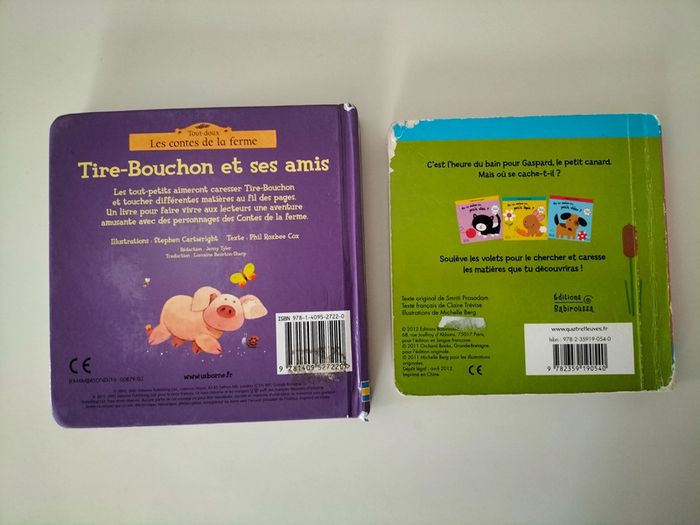 2 livres enfant à toucher avec texture - photo numéro 2