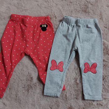 Lot 2 Legging Minnie 12 mois