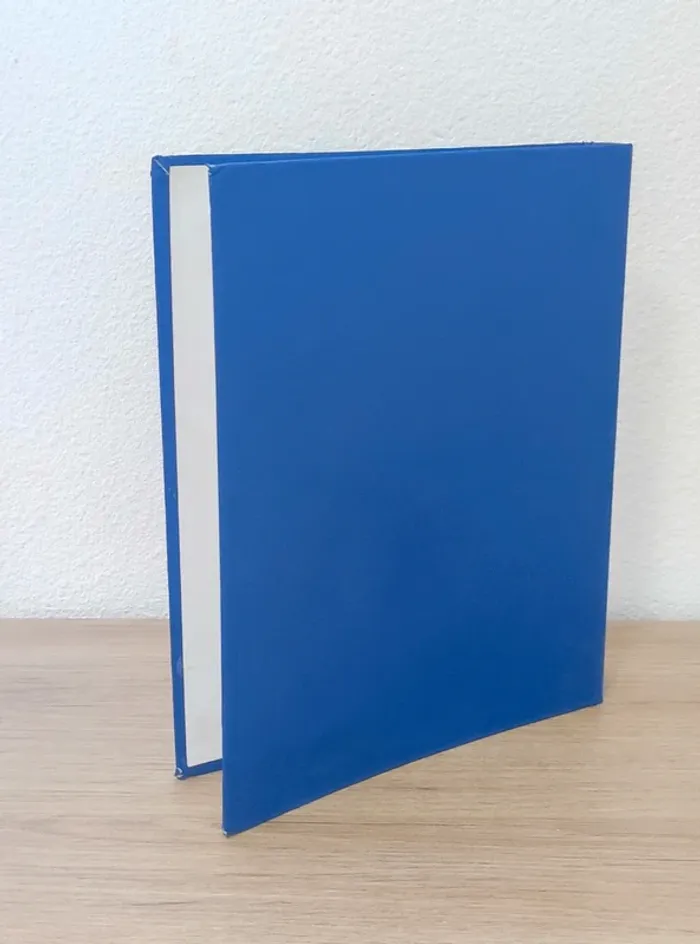 Classeur 4 anneaux carton bleu - A4 / Dos 40mm - photo numéro 2