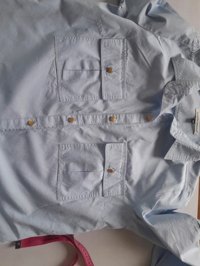 Jolie chemise coton manches avec fentes La petite française - photo numéro 7