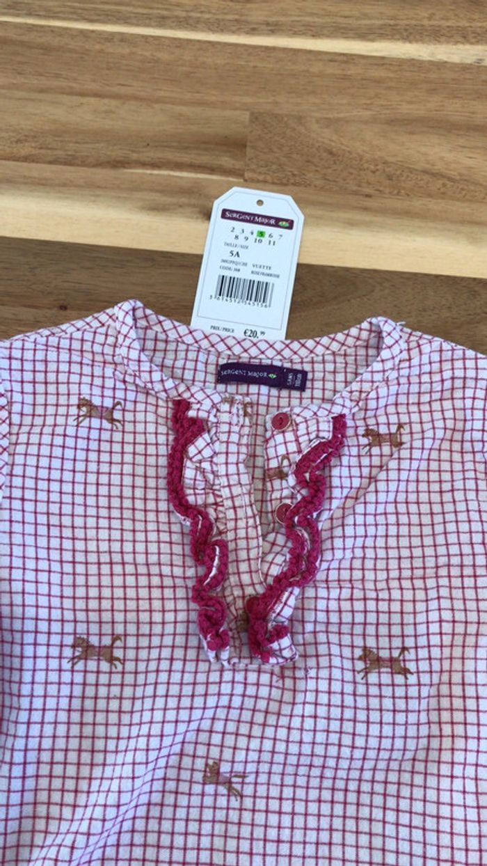 Chemise blouse à carreaux - photo numéro 2