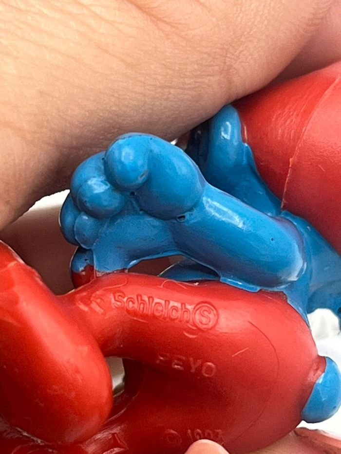 Grand schtroumpfs pipe cadeau Quick 1983 - photo numéro 6