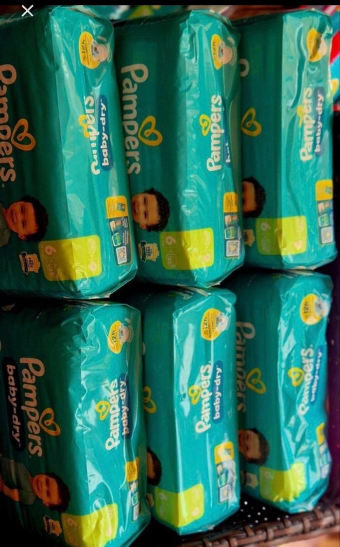 Lot 6 paquets Pampers taille 6