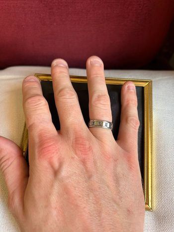 Bague anti stress acier