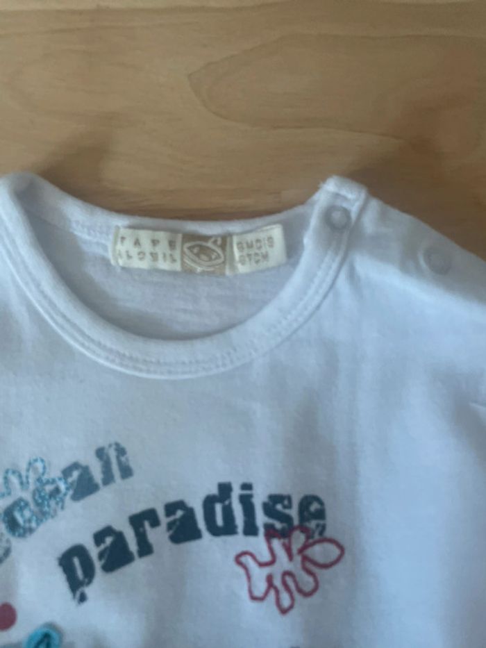 T-shirt ML TAO blanc 6 mois - photo numéro 4