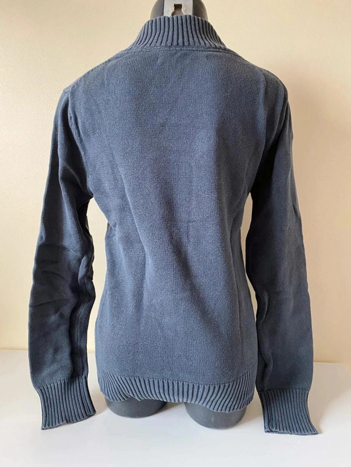 Beau pull homme Jules taille S col V gris foncé bleuté - photo numéro 3