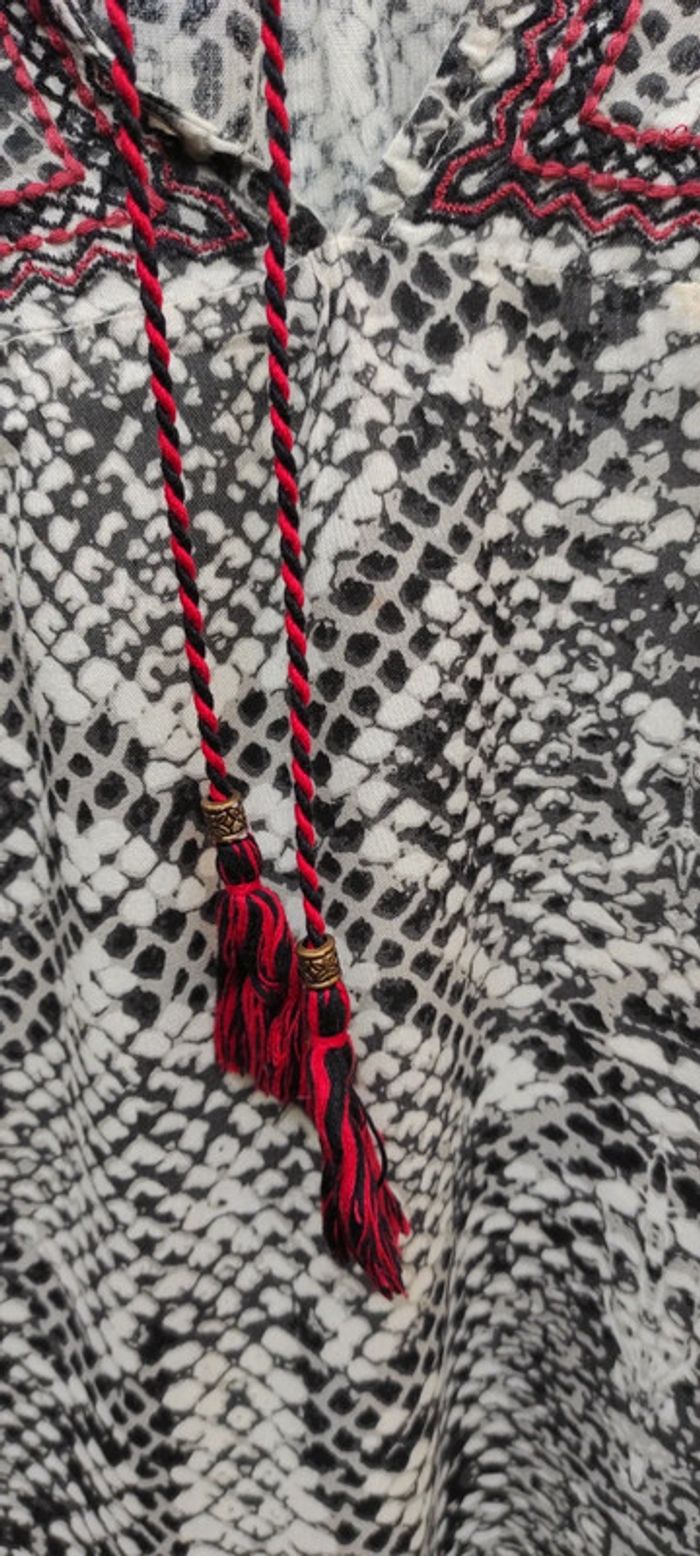 Tunique beige/noire/Bordeaux - photo numéro 4