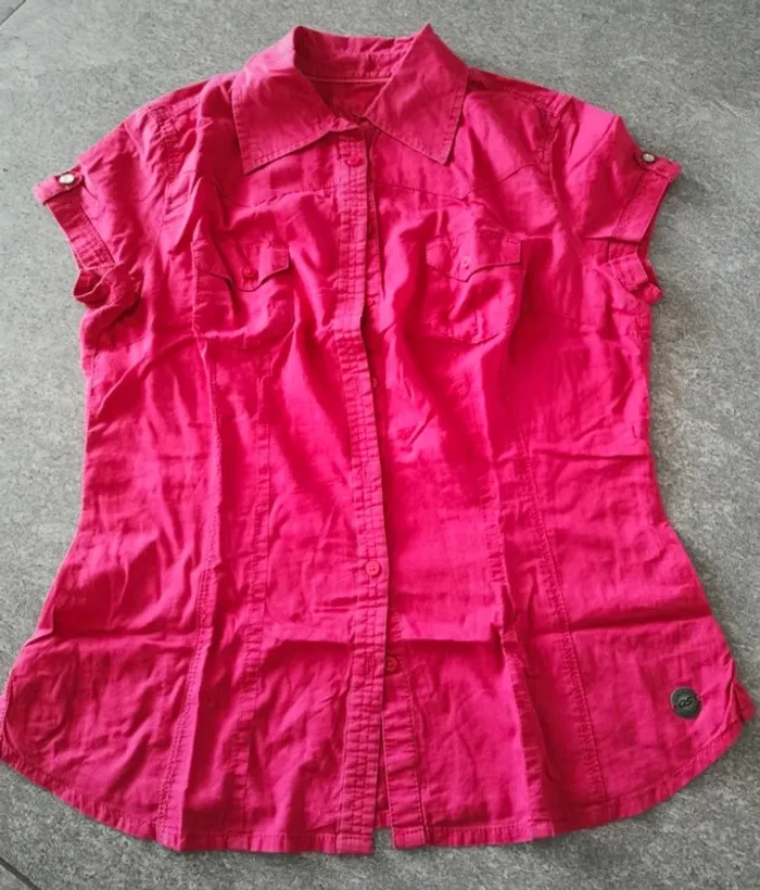 Chemise à manches courtes femme M 38