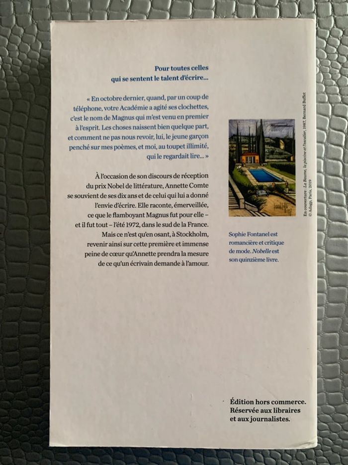 Livre : Nobelle de Sophie Fontanel - photo numéro 2