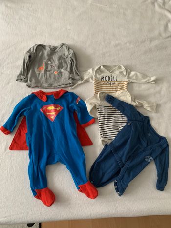 Lot bébé garçons bodies et pyjama 1mois