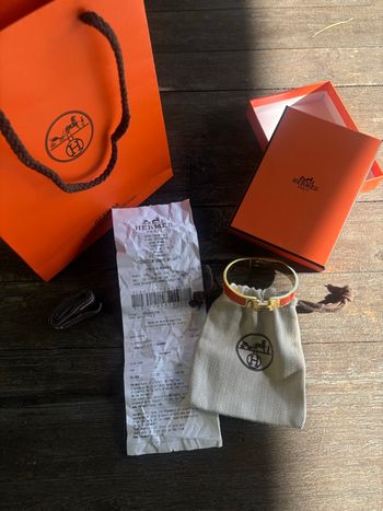 bracelet hermès Clic H orange