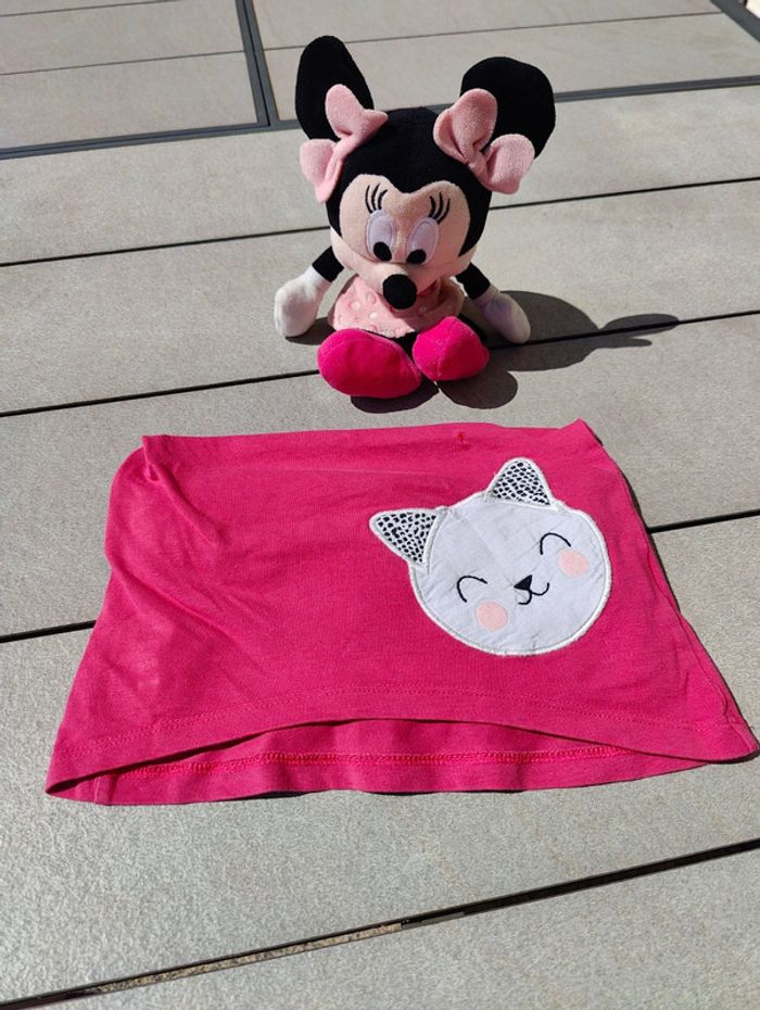 Tee shirt ml fushia fille Grain de blé 18 mois - photo numéro 2