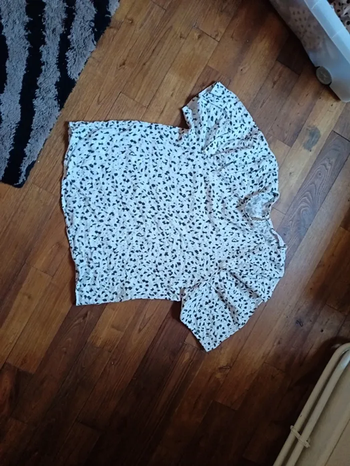 Blouse léopard pailleté femme