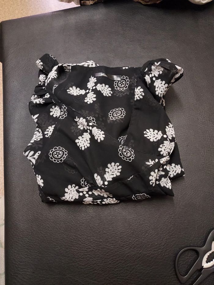 Robe longue col en V été femme M - photo numéro 3