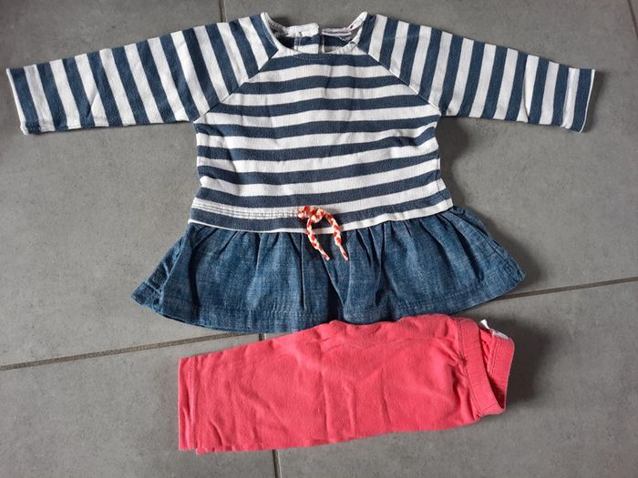 Lot de 6 tenues bébé fille 6 mois - photo numéro 6