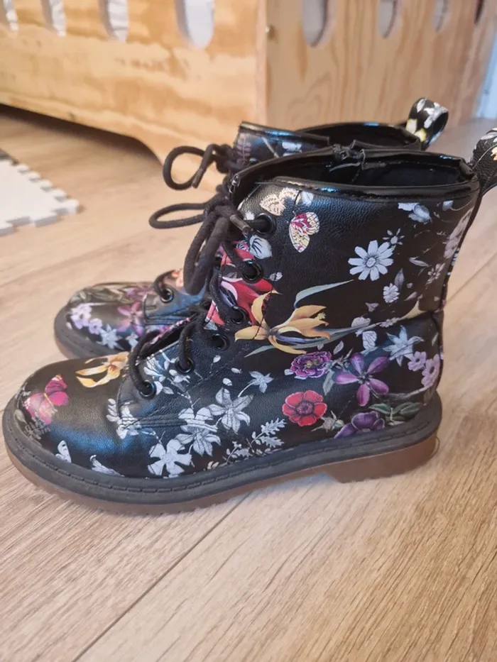 Bottines fleuries, Primark, 37, neuves