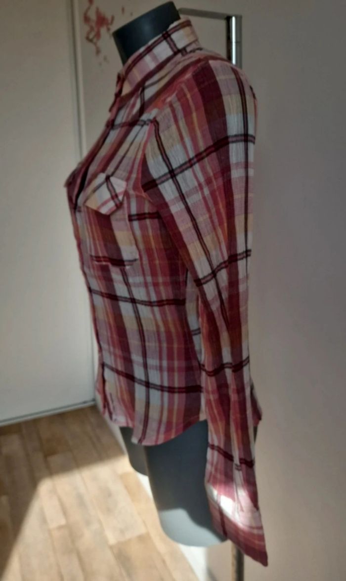 Chemise Mango à carreaux – neuve avec étiquette – coton – taille S / 36 - photo numéro 7