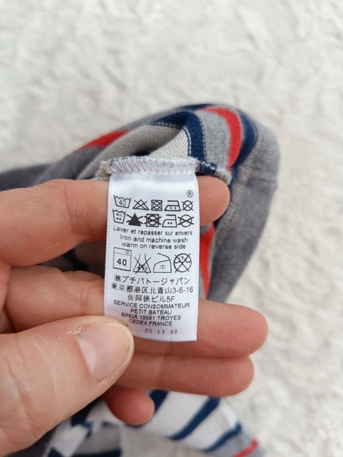 Pull à rayures Garçon 6 mois Petit bateau 100% coton - photo numéro 6