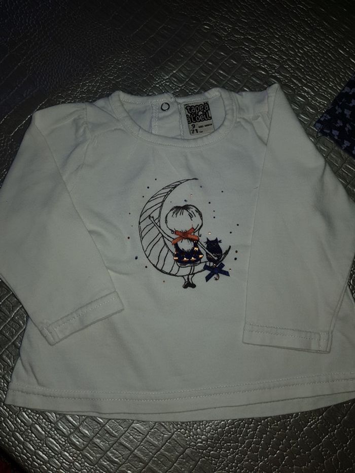 Lot de 2 t-shirts 9 mois Tape à l'oeil - photo numéro 2