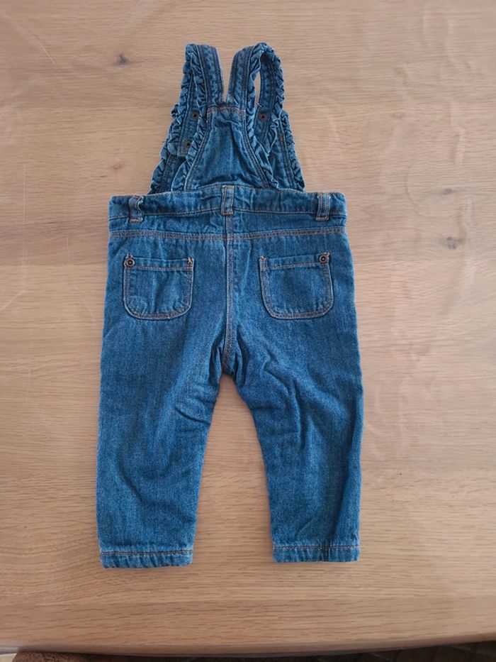 Salopette en jean vertbaudet 6 mois - photo numéro 3