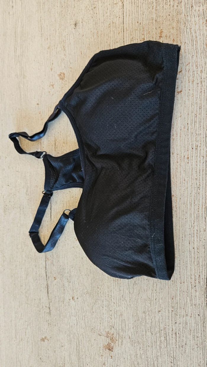 Brassière de sport rembourrée, noire, taille S - photo numéro 2