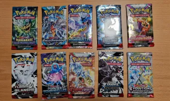 10 Boosters Pokemon Ouvert/Reconditionné FR - Carte Ecarlate Et Violet